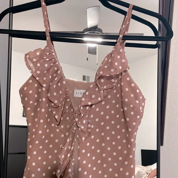 Lioness Caliente Ruffle Dress In Polka Dot - Picture 5 of 6